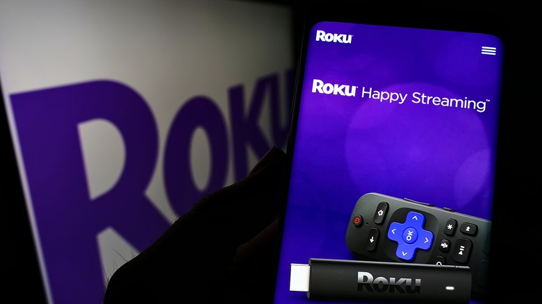 Roku on phone screen