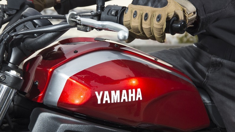 Red Yamaha motorcycle