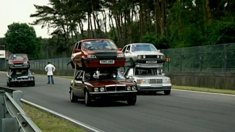 Top Gear double decker racing