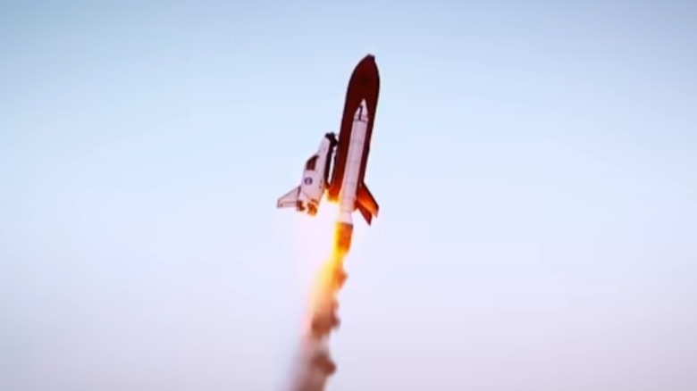 Reliant Robin Shuttle launch