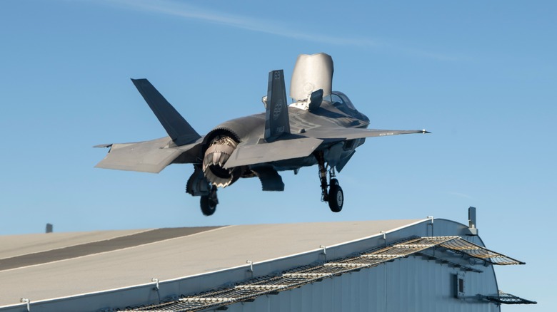 F-35 landing vertically