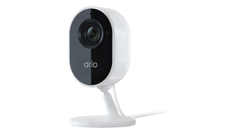 Arlo Essential indoor camera on white background