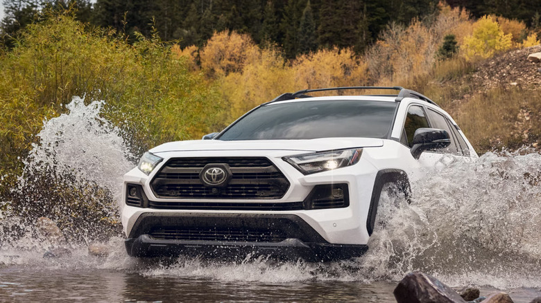 RAV4 TRD driving through water