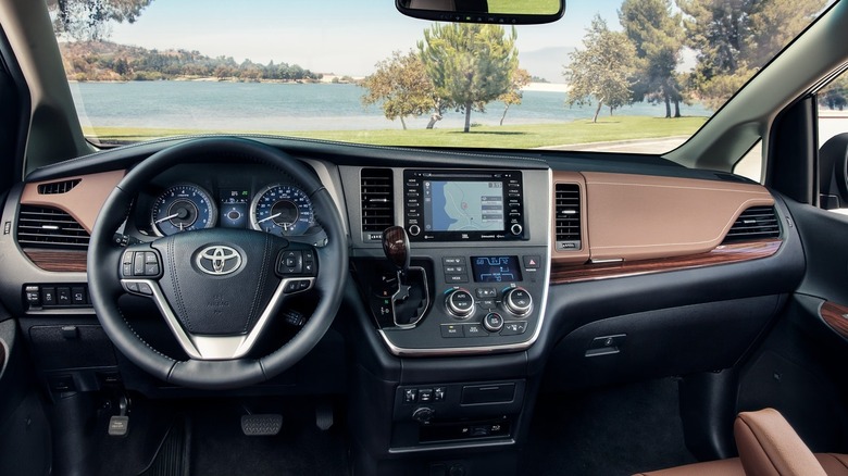 interior of a 2019 Toyota sienna