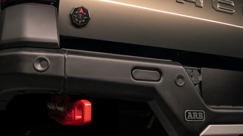 tacoma trailhunter rear end badge teaser