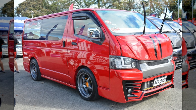 Modified Toyota HiAce van