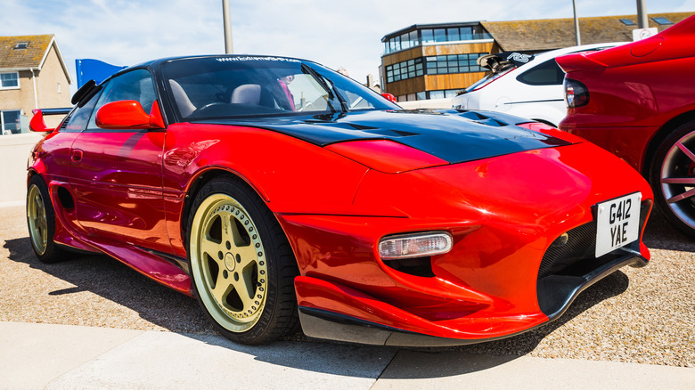 Modified Toyota MR2 at car show