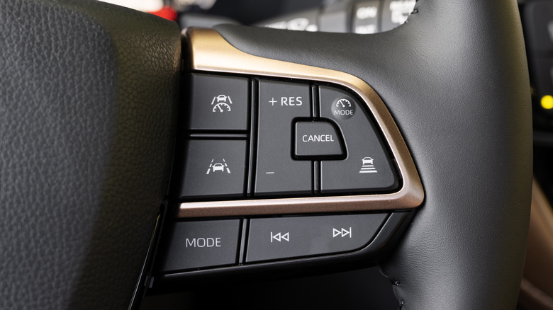 Adaptive cruise control buttons