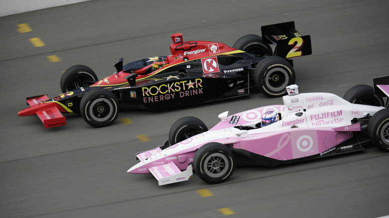 Toyota behind a Chevy in 2005 IndyCar IRL