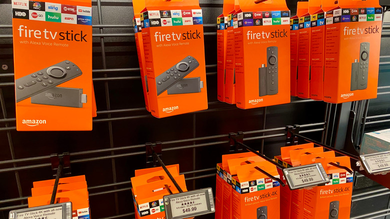 Fire TV stick store display