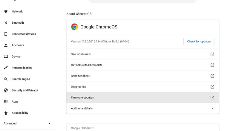 Update ChromeOS