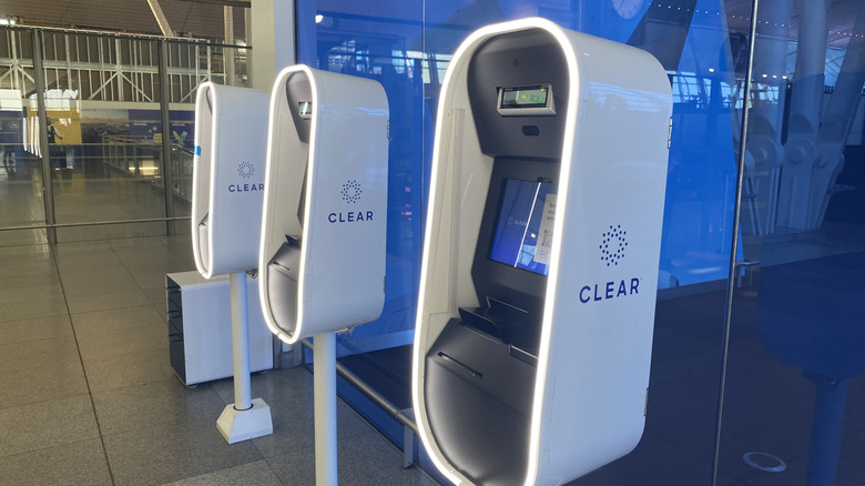 CLEAR kiosks at airport