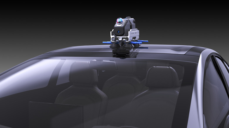 Eagle Series 3D Scanner mounted to top of a car