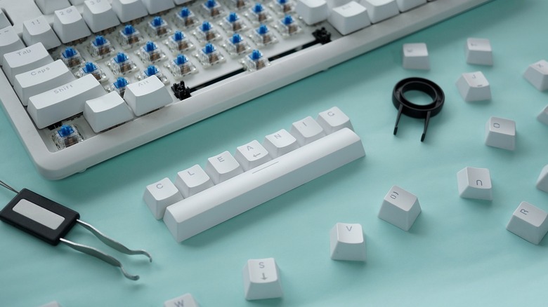 disassembled keyboard