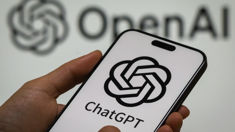 ChatGPT logo on a phone