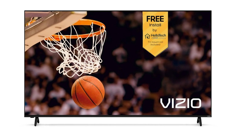 Vizio TV playing basketball