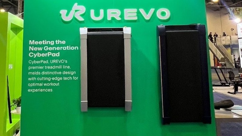 UREVO CyberPads on display at the 2025 CES trade show in Las Vegas