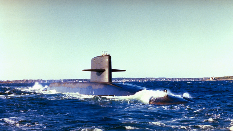 A SSBN at sea