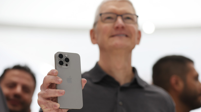 Tim Cook and iPhone