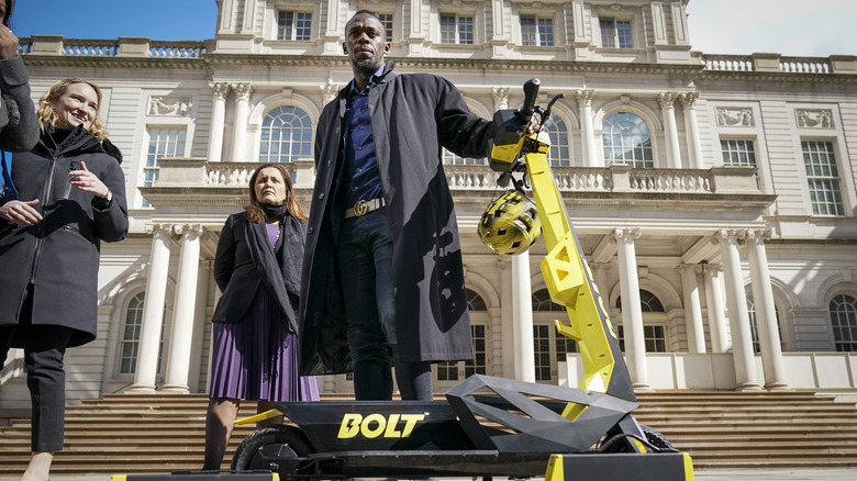 Usain Bolt on scooter