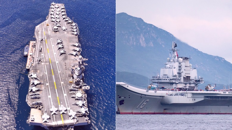 USS Gerald R. Ford and Liaoning