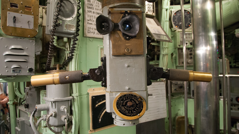 Cold War era submarine periscope