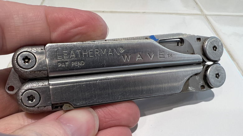 a vintage Leatherman Wave multitool