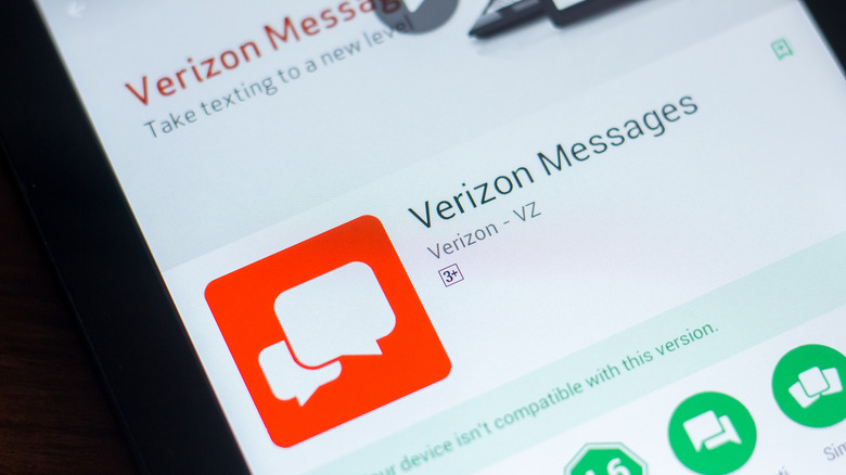 Verizon Messages app on the Google Play Store