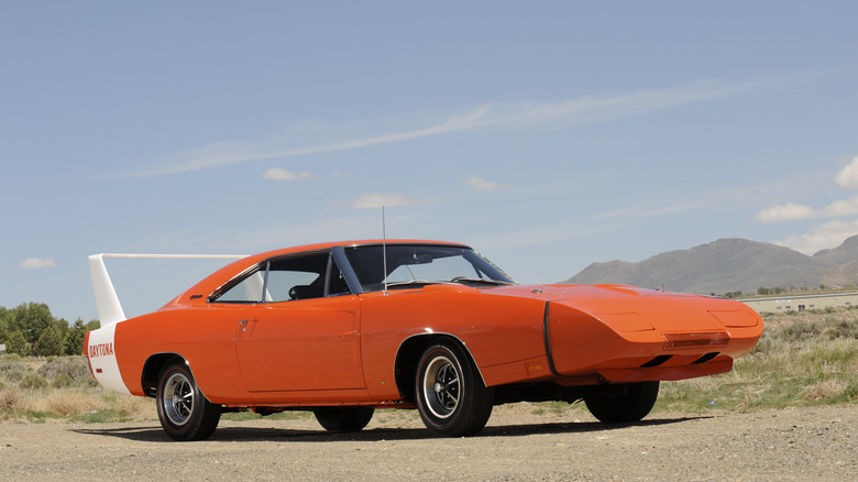 Orange Dodge Charger Daytona 1969