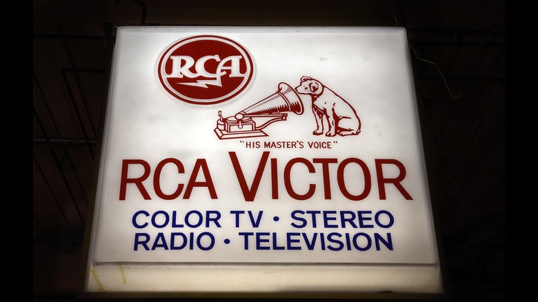 Signboard with RCA Victor logo