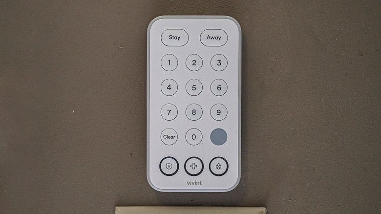 Vivint home security alarm panel