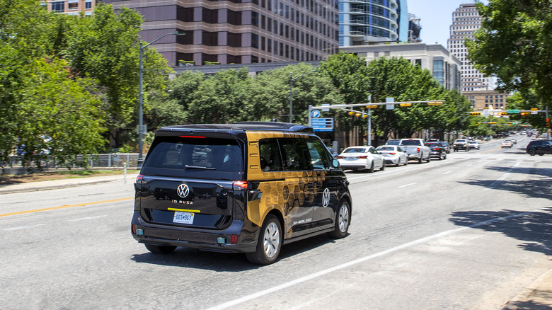 VW ID. Buzz test vehicle