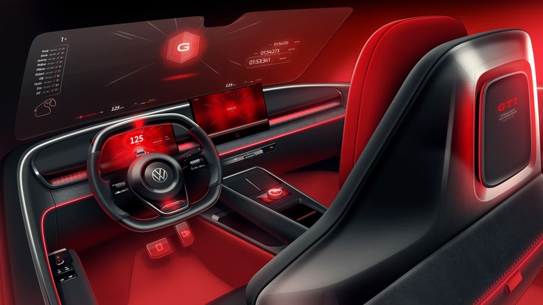 Interior with augmented reality Golf GTI