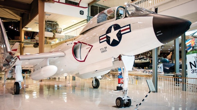 Vought F7U Cutlass museum display