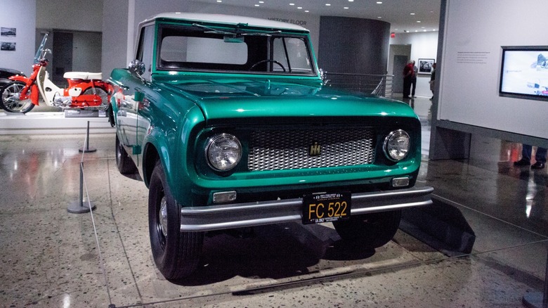 International Harvester Scout in a museum