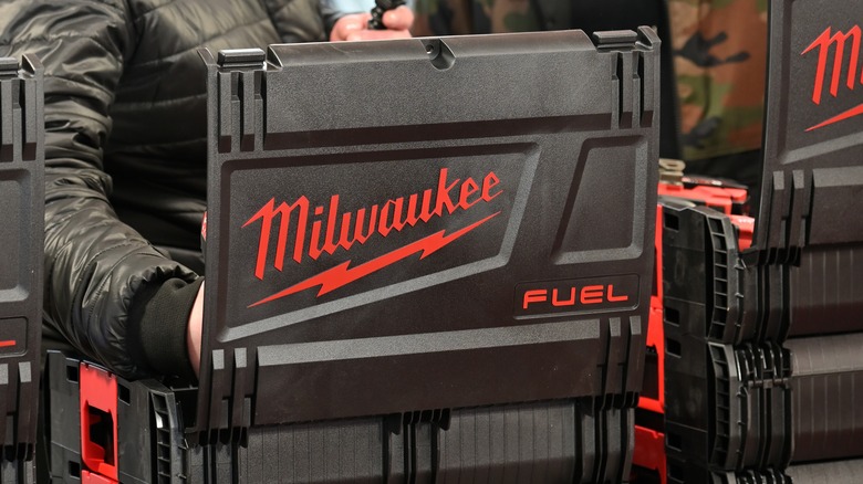 A black Milwaukee box