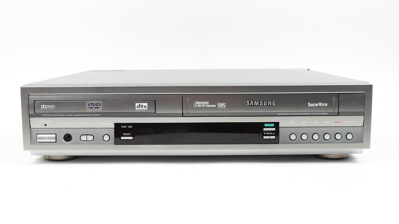 VHS and DVD player