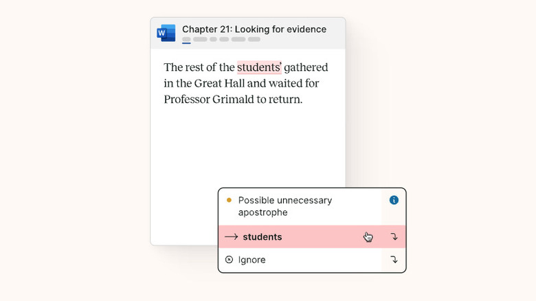 prowritingaid grammar popup