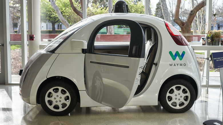 Tiny Waymo self-driving car