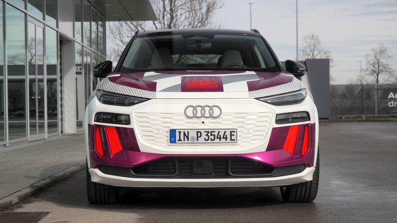 Audi Q6 e-tron prototype front view