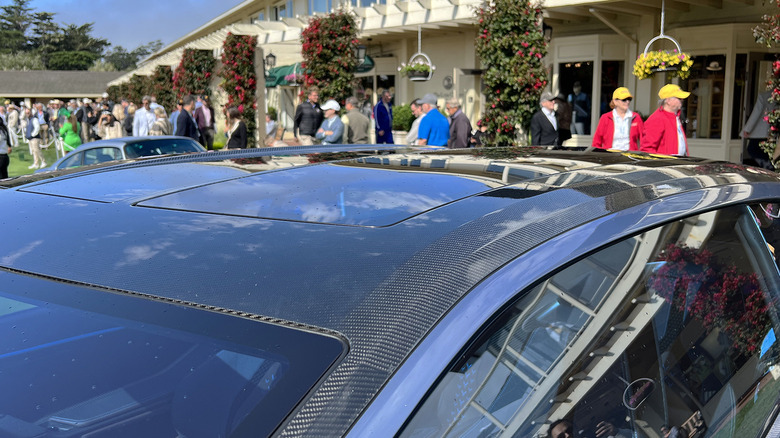 Lamborghini Lanzador Concept Car at Pebble Beach carbon-fiber roof