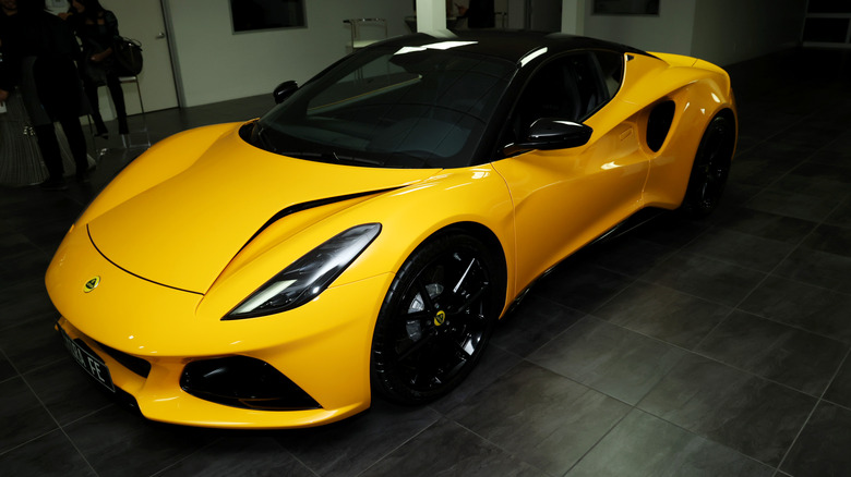 Lotus Emira yellow