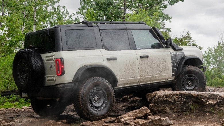 Ford Bronco Everglades demonstrating breakover angle