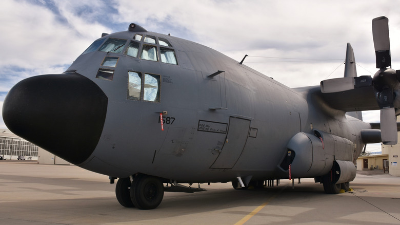 EC-130 parked on tarmac