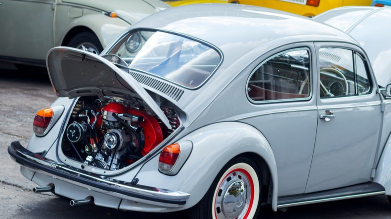 VW Beetle showing H4 engine