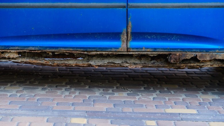 Rusted out rocker panel