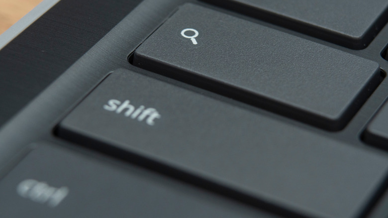 Chromebook shift key