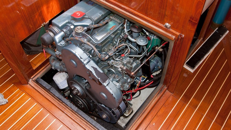 inboard engine on a boat