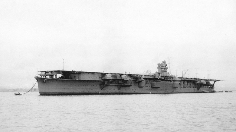 IJN Hiryu running trials in the Pacific