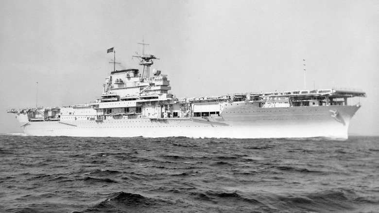 USS Yorktown )CV-5) set sail